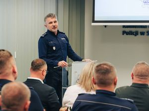 Uczestnicy odprawy rocznej w starachowickiej jednostce