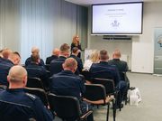 Uczestnicy odprawy rocznej w starachowickiej jednostce