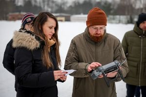 Nowoczesny dron ze skanerem 3D