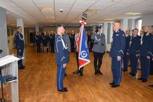 Uroczysta zbiórka jędrzejowskich policjantów