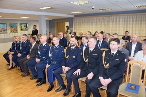 Uroczysta zbiórka jędrzejowskich policjantów