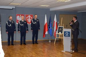 Uroczysta zbiórka jędrzejowskich policjantów