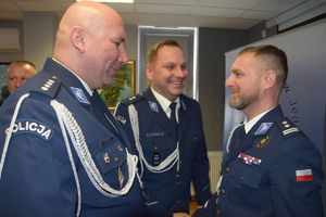 Uroczysta zbiórka jędrzejowskich policjantów