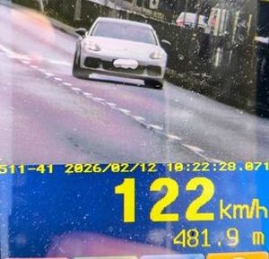 widok z miernika prędkości