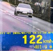 widok z miernika prędkości