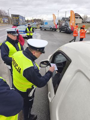 Policjanci w trakcie działań