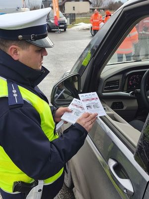 Policjanci w trakcie działań