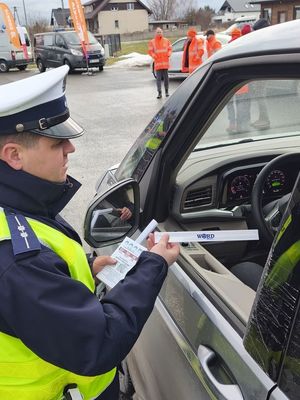 Policjanci w trakcie działań