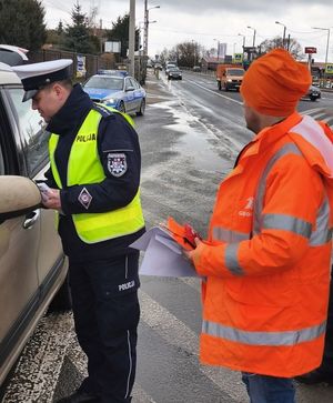 Policjanci w trakcie działań