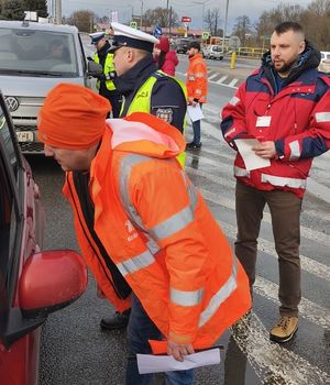 Policjanci w trakcie działań