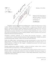 Podziękowania dla policjantów Wydziału Ruchu Drogowego koneckiej jednostki