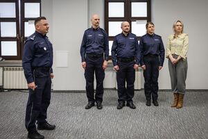 Uroczystość powierzenia obowiązków na stanowisku naczelnika nowego wydziału