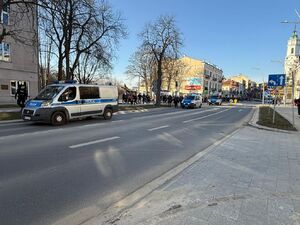 Policjanci czuwali nad bezpieczeństwem podczas meczu