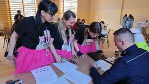 Uczestnicy podczas rajdu