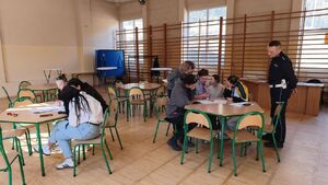 Uczestnicy podczas rajdu