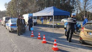 Uczestnicy podczas rajdu