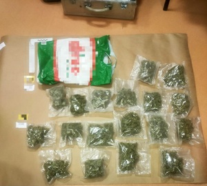 zatrzymani i zabezpieczone narkotyki