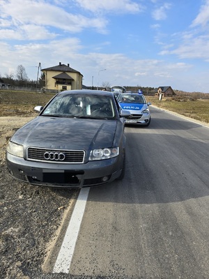 zatrzymane do kontroli Audi