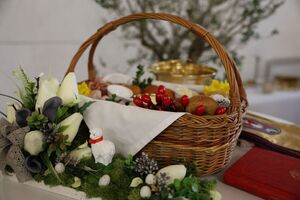 Uczestnicy spotkania wielkanocnego