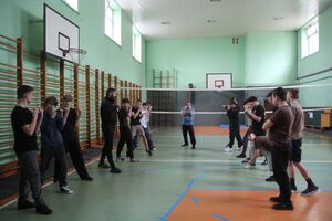 Zajęcia w klasie mundurowej