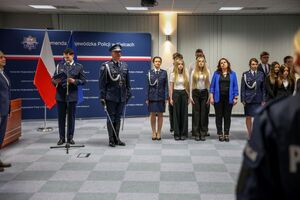 Ślubowanie nowych policjantów