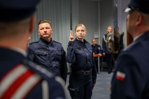 Ślubowanie nowych policjantów
