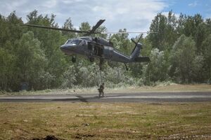 Black Hawk nad Kielcami. Policyjni kontrterroryści doskonalili działania z powietrza