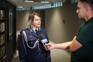 policjanci uczestniczący w spotkaniu