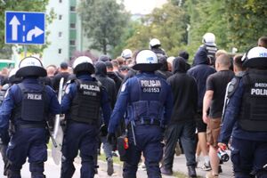 Świętokrzyscy policjanci zabezpieczali mecz
