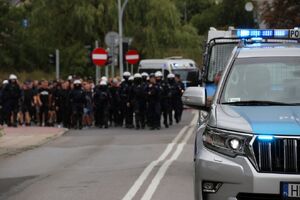 Świętokrzyscy policjanci zabezpieczali mecz