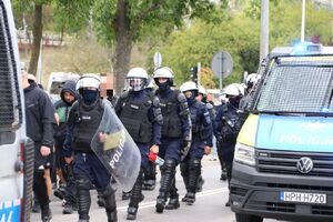 Świętokrzyscy policjanci zabezpieczali mecz