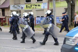 Świętokrzyscy policjanci zabezpieczali mecz