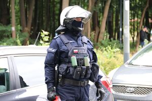 Świętokrzyscy policjanci zabezpieczali mecz