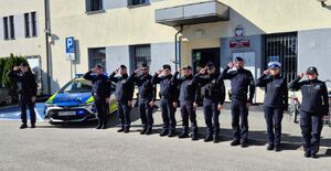 Policjanci z całego województwa oddali hołd tragicznie zmarłemu podkomisarzowi Natanowi Sieroniowi