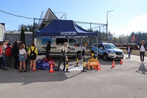 Policjanci w trakcie działań