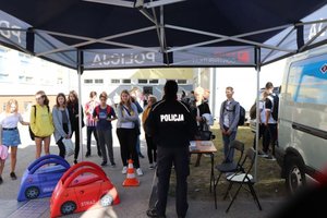 Policjanci w trakcie działań