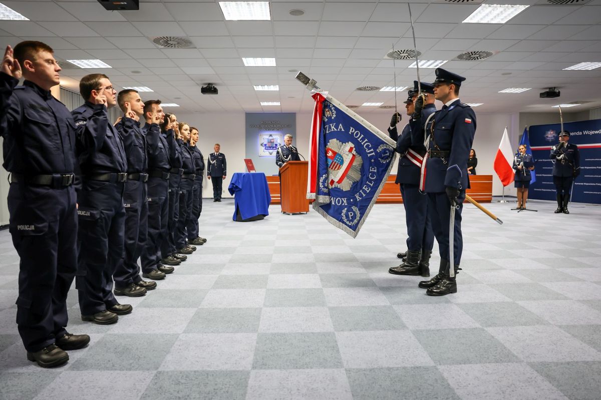 Nowi policjanci zasilą jednostki garnizonu świętokrzyskiego
